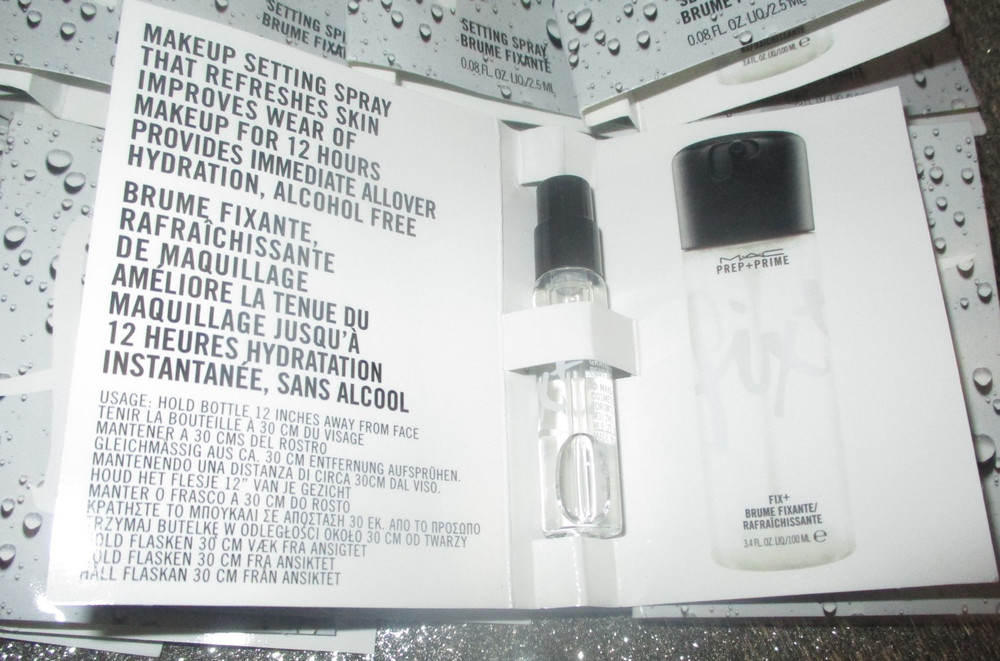 14x M.A.C. MAC Prep + Prime Fix Makeup Setting Spray 0.08oz/2.5ml Sample