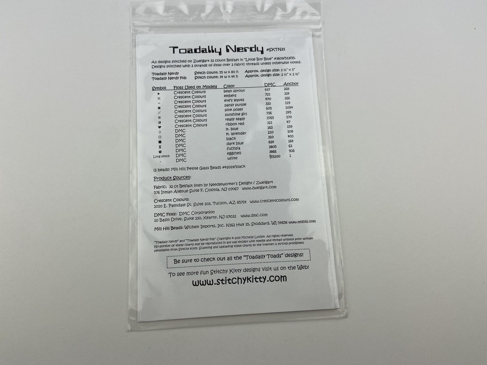 Stitchy kitty totally nerdy Cross Stitch Pattern sampler