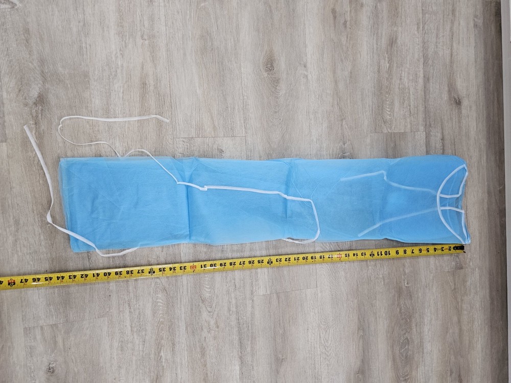 Nonwoven Pp Isolation Gown Disposable, 100 PACK