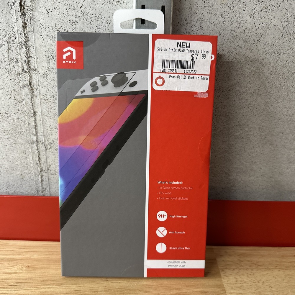 Nintendo Switch OLED Atrix Tempered Glass Screen Protector