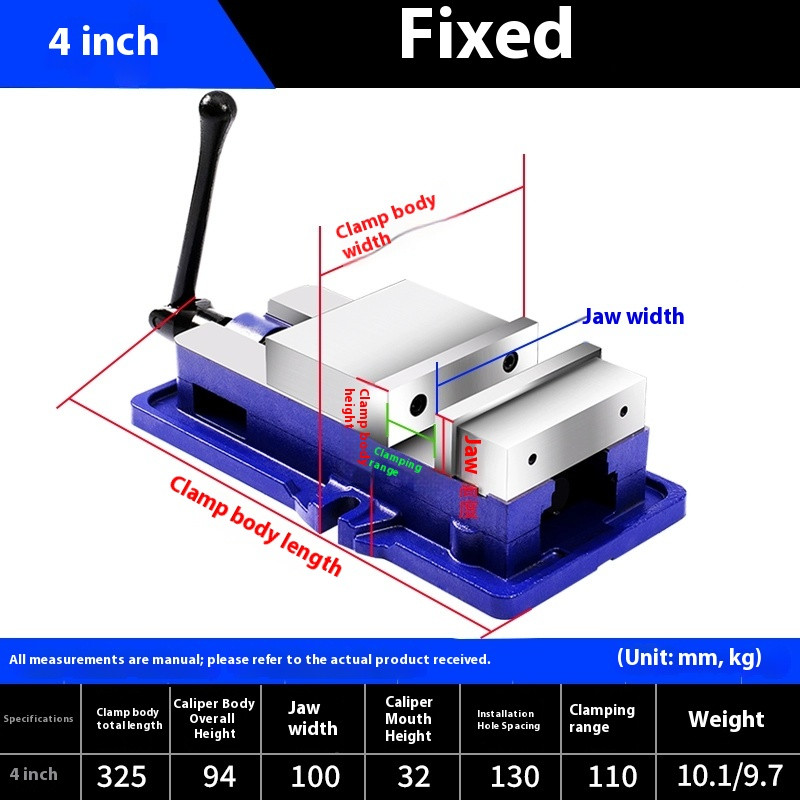 High-precision Machine Tools Heavy-duty Vise Parallel Jaw Vise;