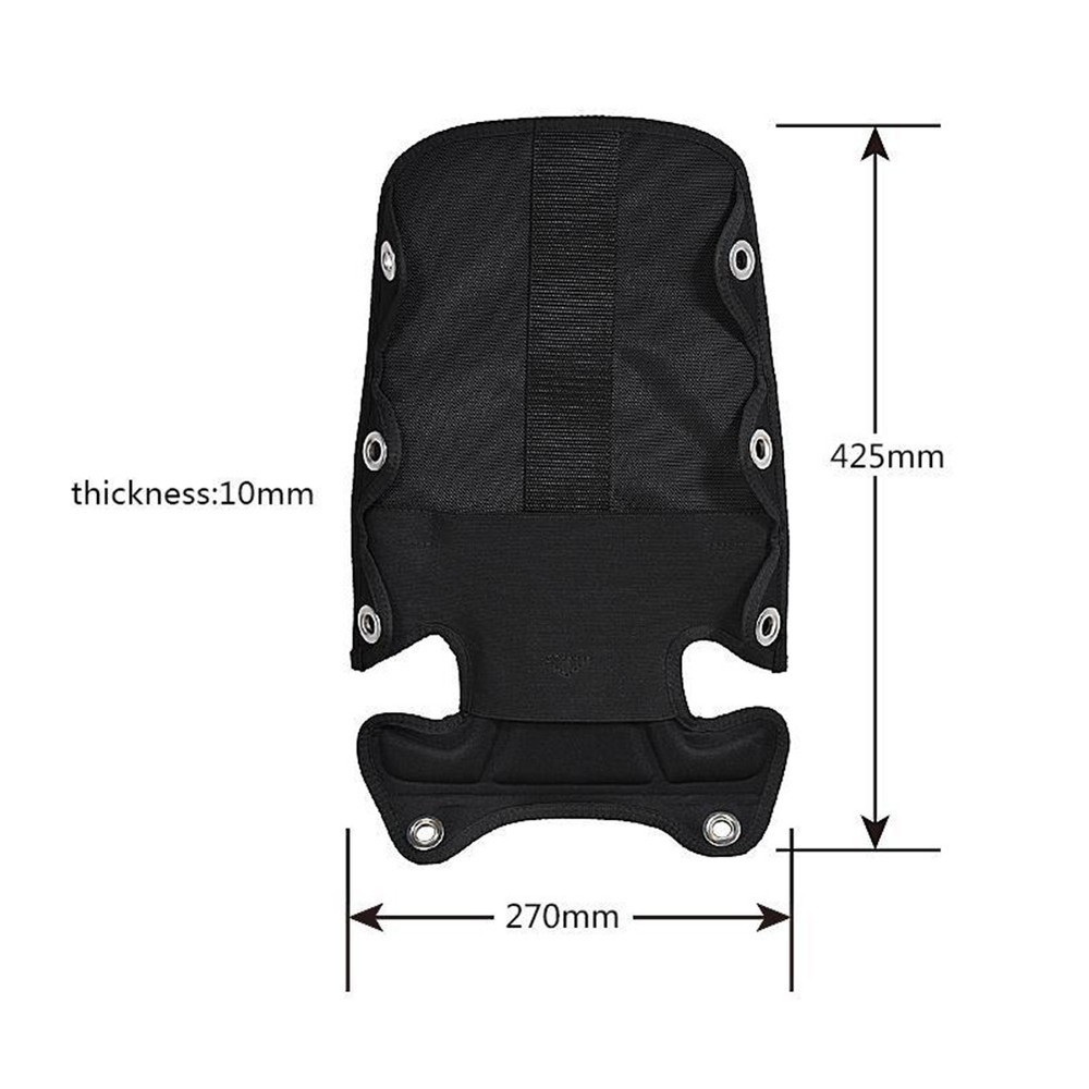Scuba Diving Backplate Pad Compression Soft Pad Diving`BCD Back Cushion Support