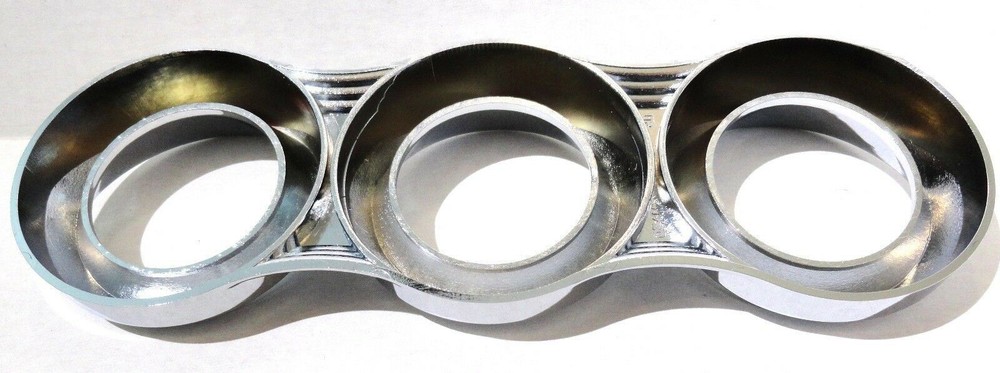 3 Gauge Horizontal Cluster Bezel w/Visor for Peterbilt Pre 2006 Plastic UP#41720