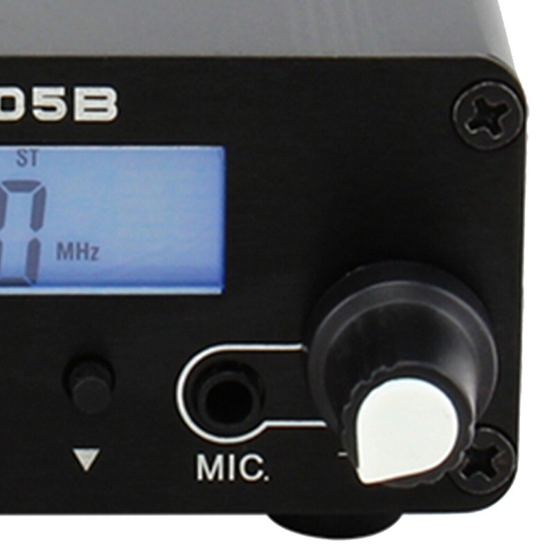 FM Transmitter Church 0.5W Mini Radio Stereo Station Black w/ Antenna CZE05B USA