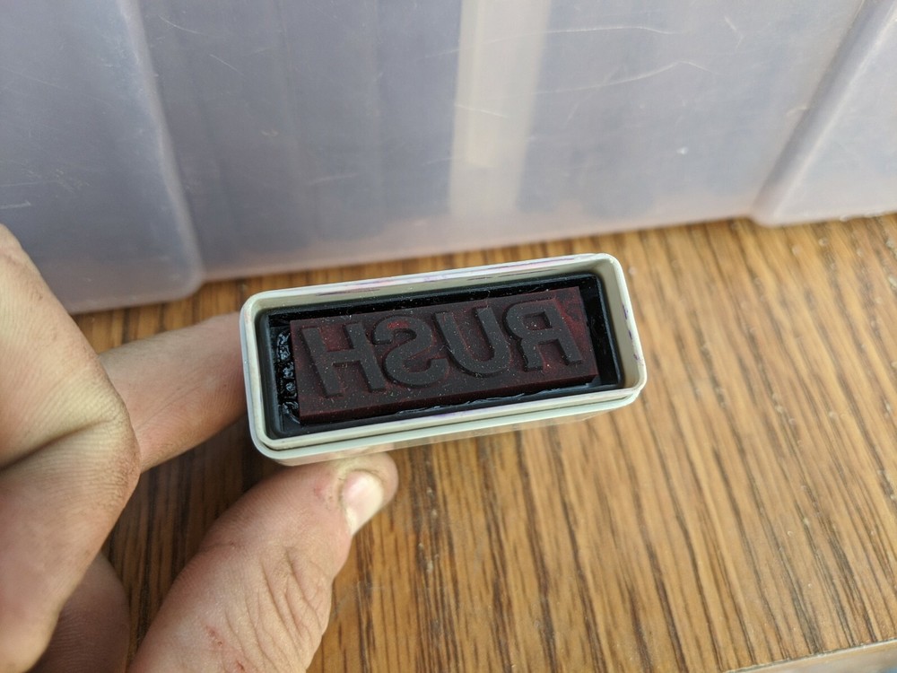 2000 Plus RUSH Office Postage Self-Inking Stamp
