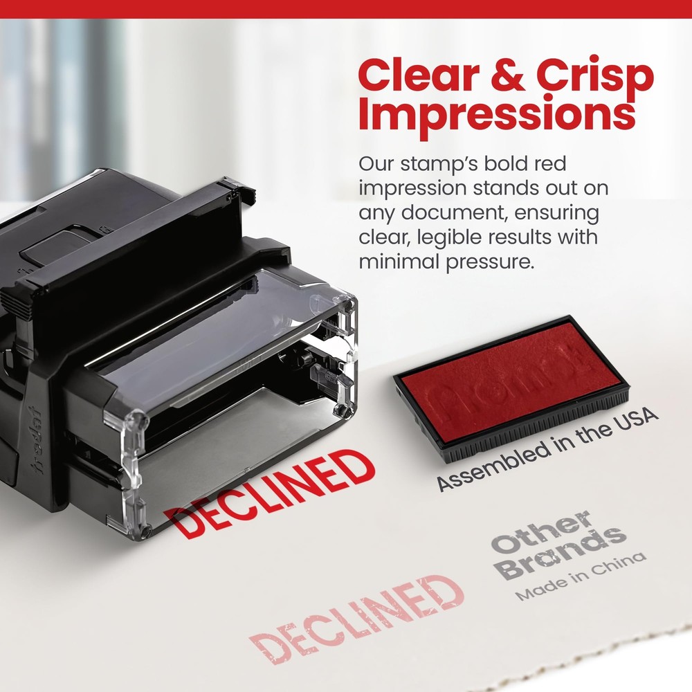 Declined - Self Inking Rubber Stamp - Ink Stamps