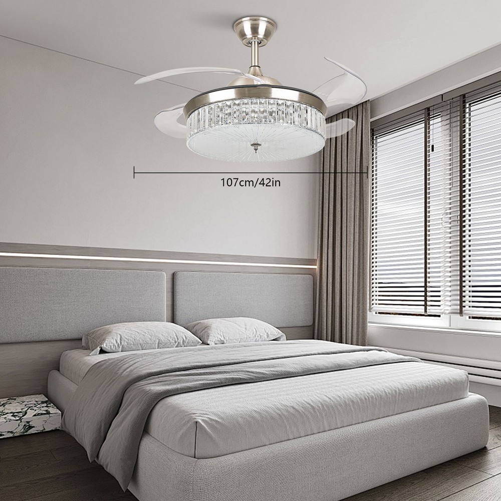 42 Inch Ceiling Fan Light and Remote Control Ceiling Fan Light 3 Light Color