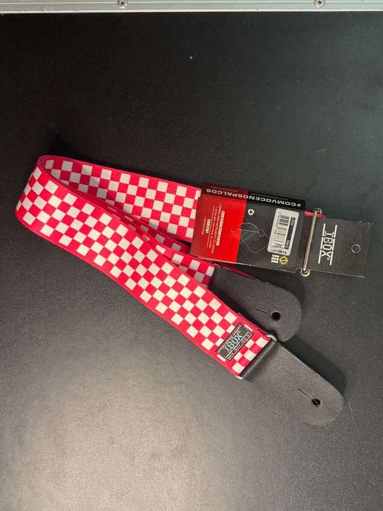 IBox Adjustable Guitar Strap-Durable Nylon with Leather Ends