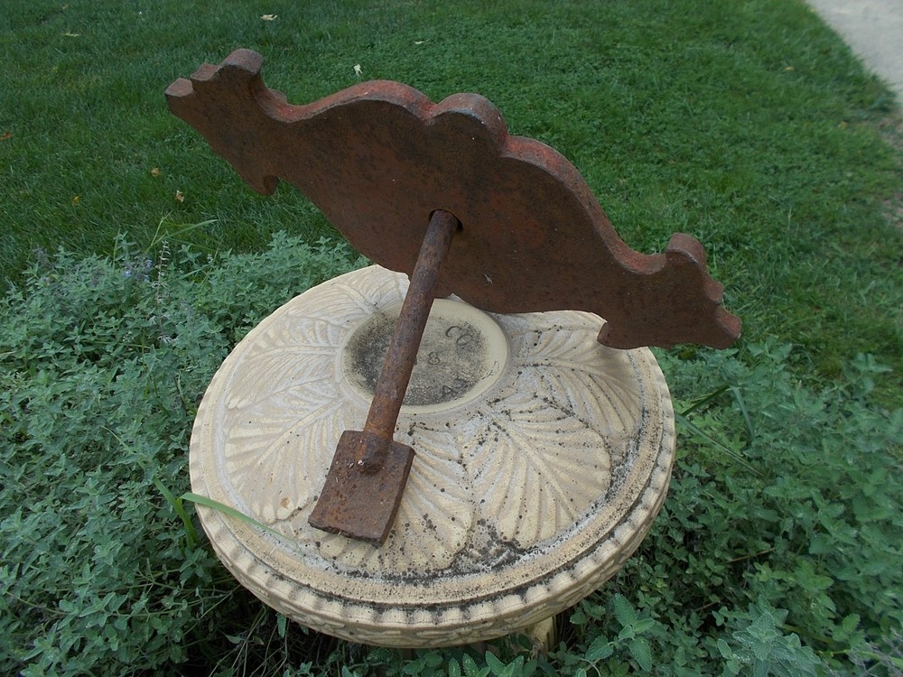 Cast Iron Anchor Plate 19th Cent. Building Medallion