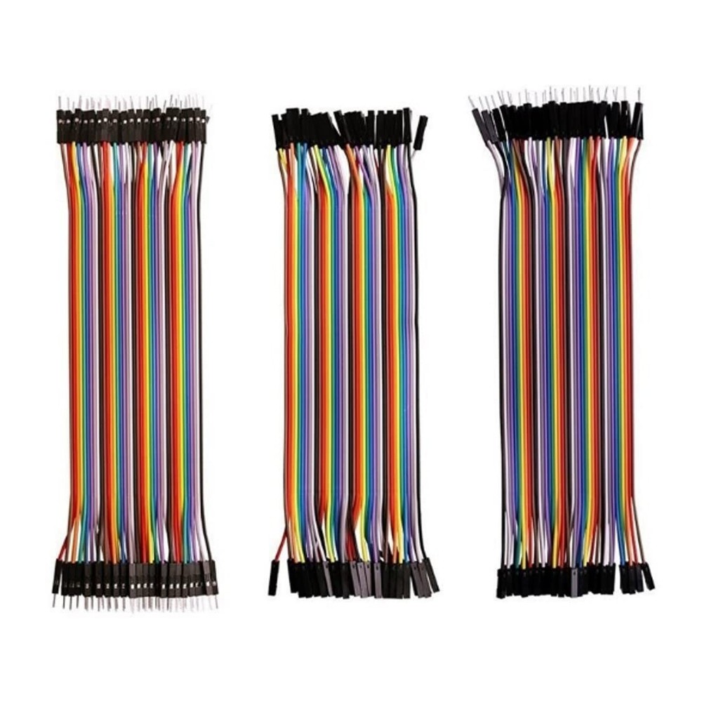 120 PCS Multicolored Jumper Wires, Prototyping, Arduino, Raspberry Pi, Bread