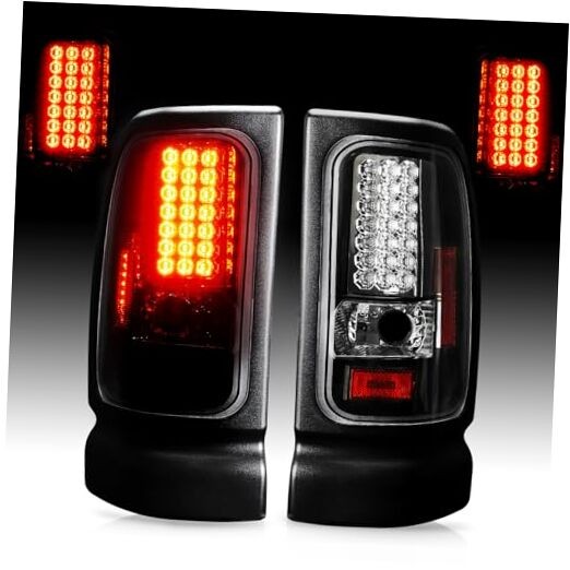 LED Tail Light Pair Compatible with 1994-2001 LED Tail Lights Only Smoke Lens