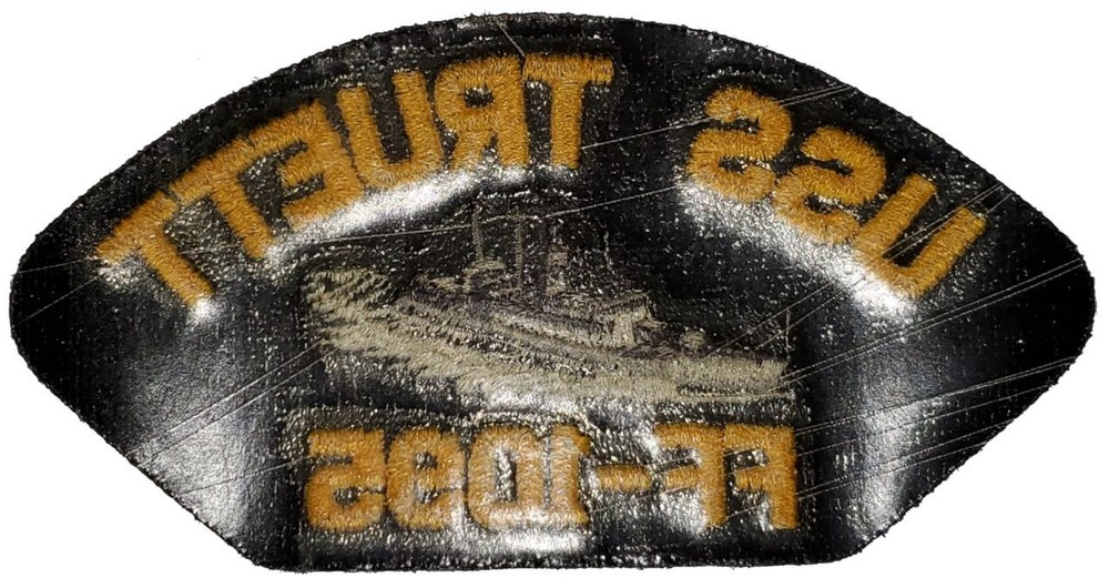USS TRUETT FF-1095 GRAY & SILVER 3D PORT SIDE SHIP PATCH