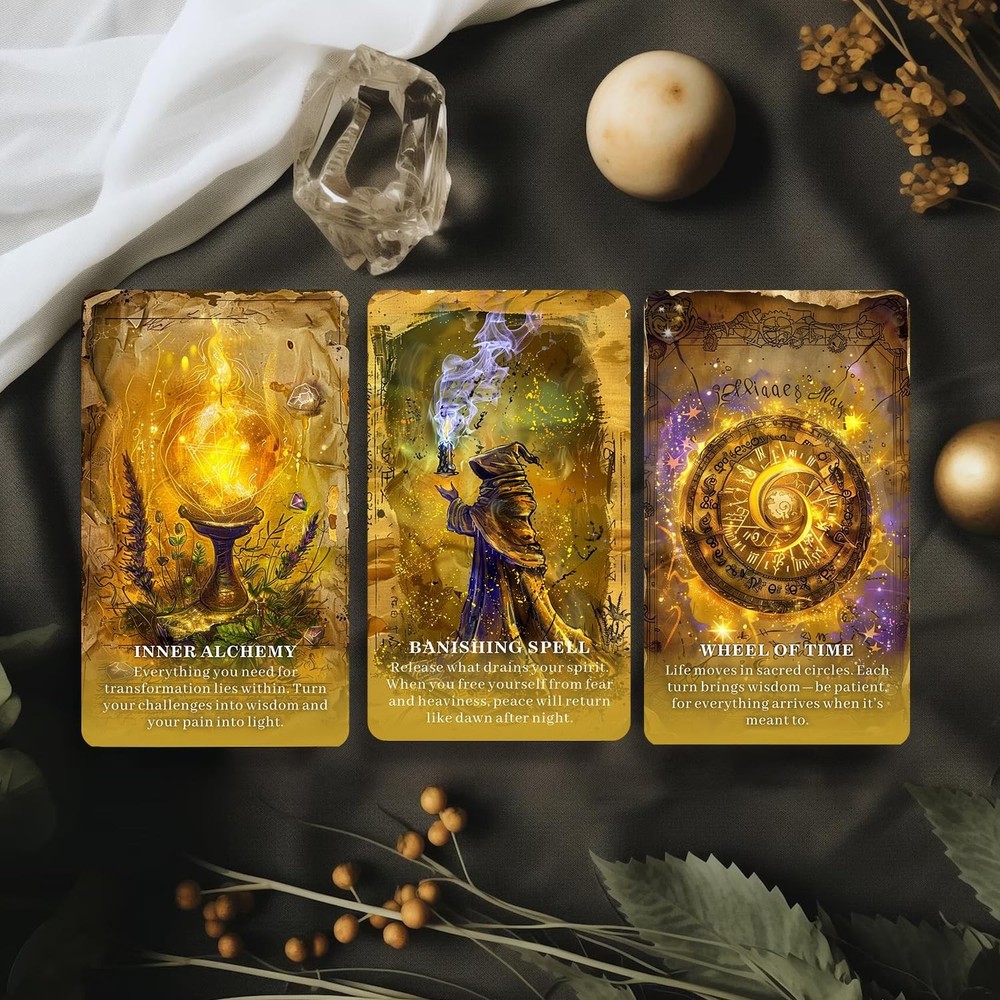 GRIMOIRE OF SHADOWS Oracle Deck: A Mystical Oracle for Shadow Work, Intuition...
