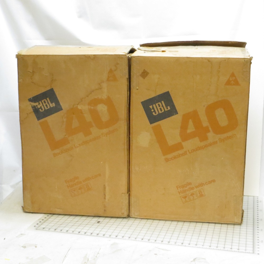 Vintage JBL Model L40 Speaker Pair w/ Original Boxes