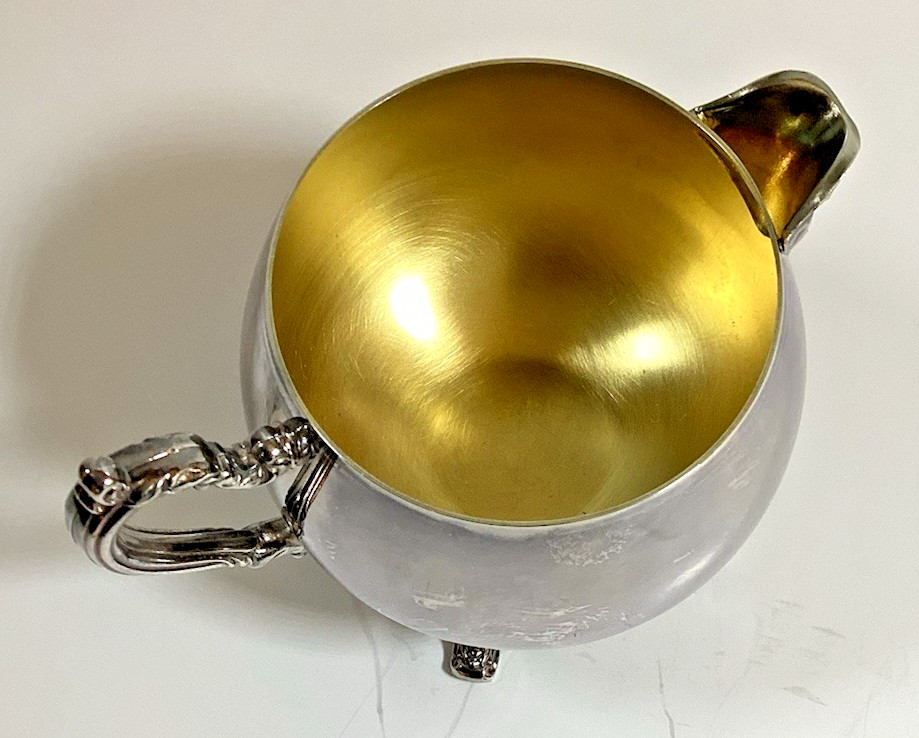 Oneida Vintage Silver Plated Footed Creamer/DuMaurier Pattern/Made in USA