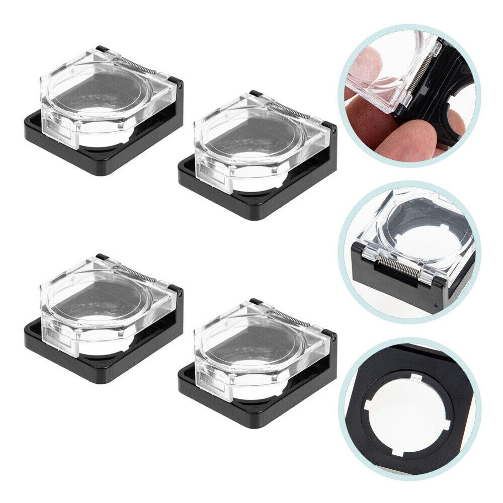 4Pcs 22mm Mounting Holes Transparent Button Protection Cover Push Button Switch