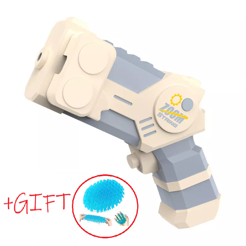 Gun Lasso String Shooter Loop Toy Handheld Zip Rope Launcher Propeller +Gift