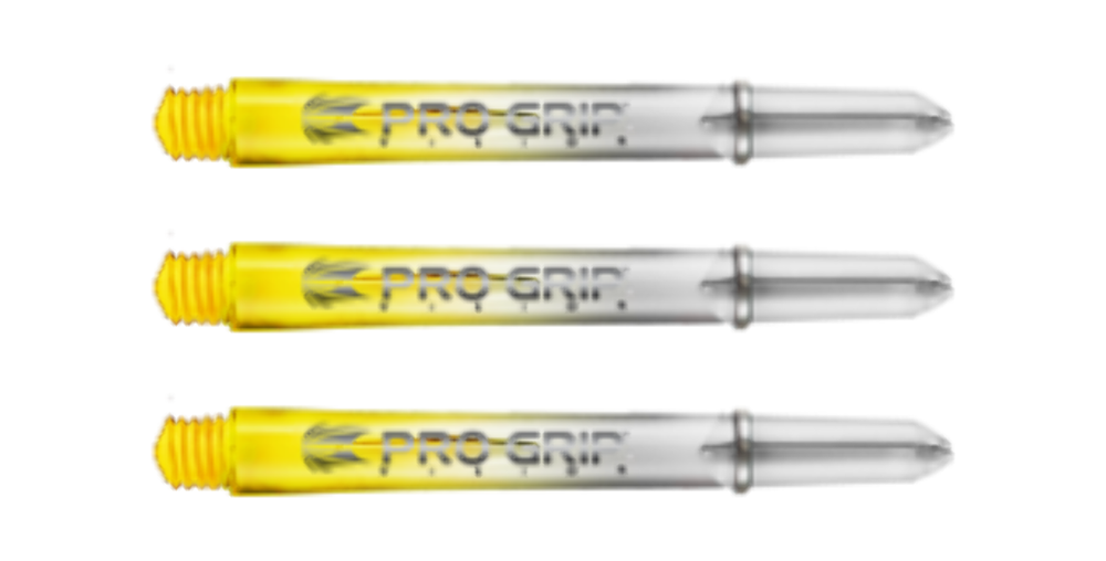 Target Pro Grip Vision Shafts - Clear Yellow Medium