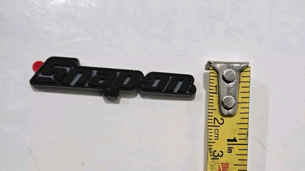 6PK SNAP ON TOOL BOX LOGO EMBLEM MATTE BLACK Plastic Badge Decal 2" NEW MICRO !!
