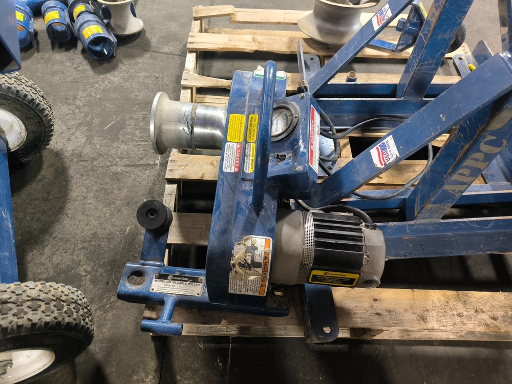 Current Tools Cable Puller System Carriage Reel Stand Coupling Accessories Blue