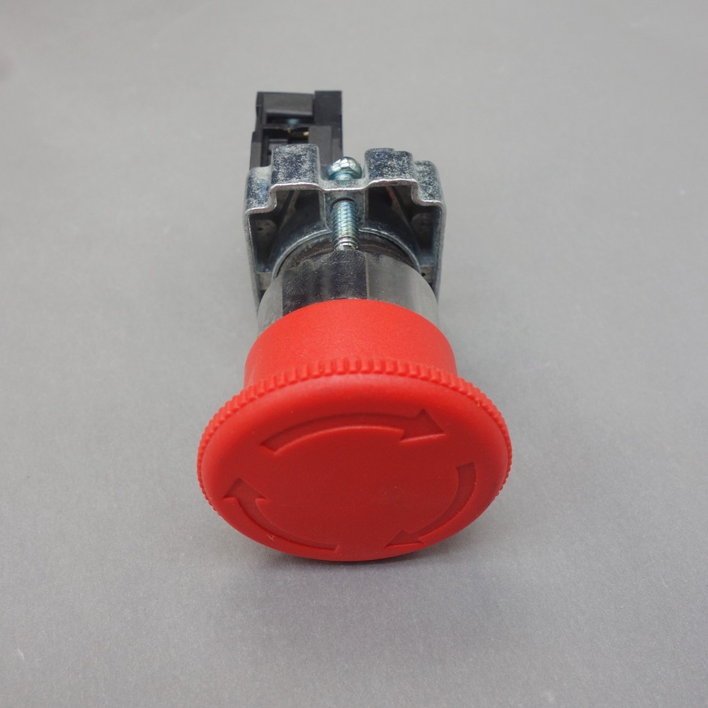 5PCS Twist Release Emergency Stop Mushroom Push Button Switch Fits XB2-BS542