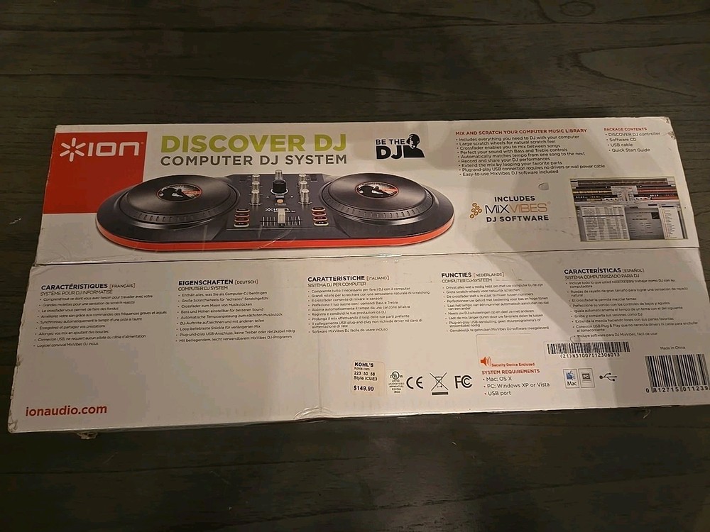 ION - Discover DJ - Computer Double Deck DJ System