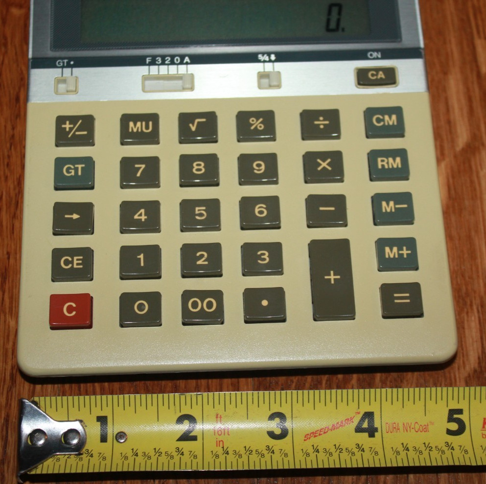 Vintage Sharp COMPET VX-2126A Solar Powered Calculator easel WORKS