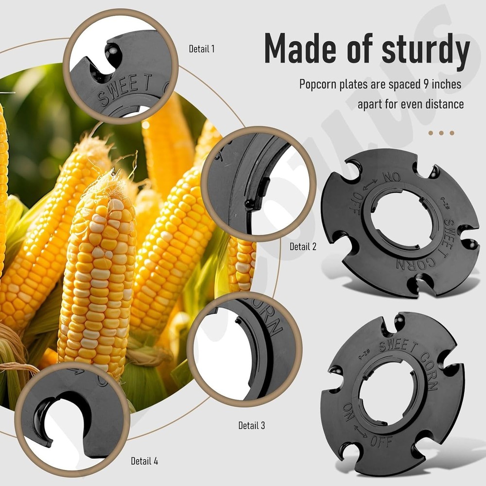 2 Pack Seed Plates for Sweet Corn & Popcorn - Easy Replacement for Garden Seeder