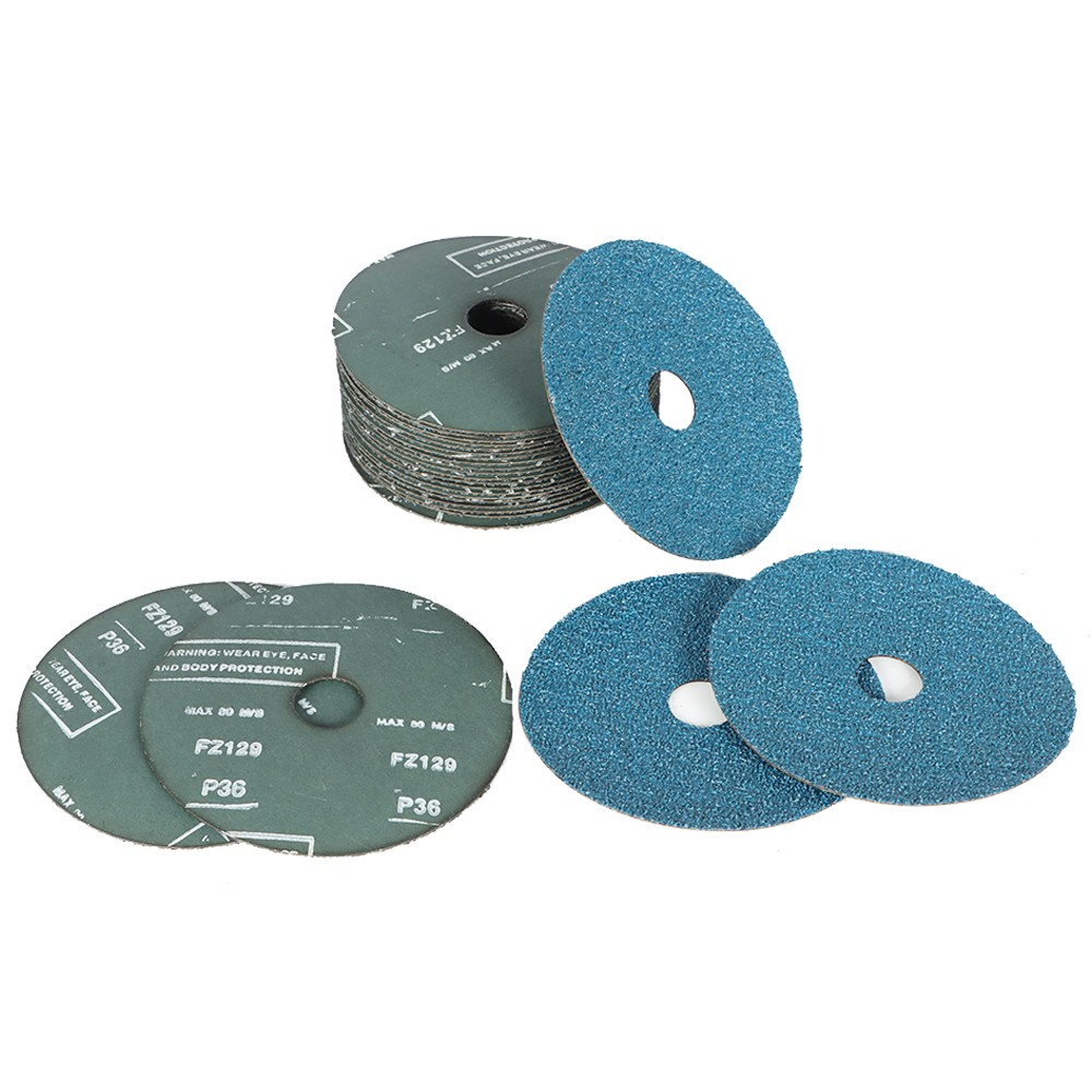 36 Grit 25Pack 5" x 7/8" Zirconia Resin Fiber Grinding And Sanding Discs