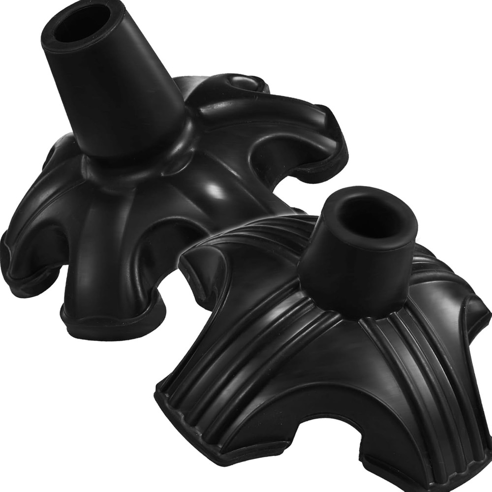 2 Pack Cane Tips for Stability, 3/4 Inch Non-Slip Replacement Cane Tip, Self Sta
