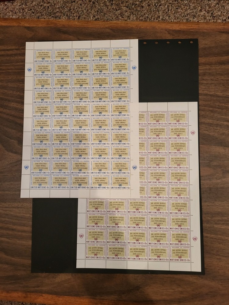 1967 UN GENERAL ASSEMBLY Sheet Set Scott # 177-178 MNH (FLAWLESS)