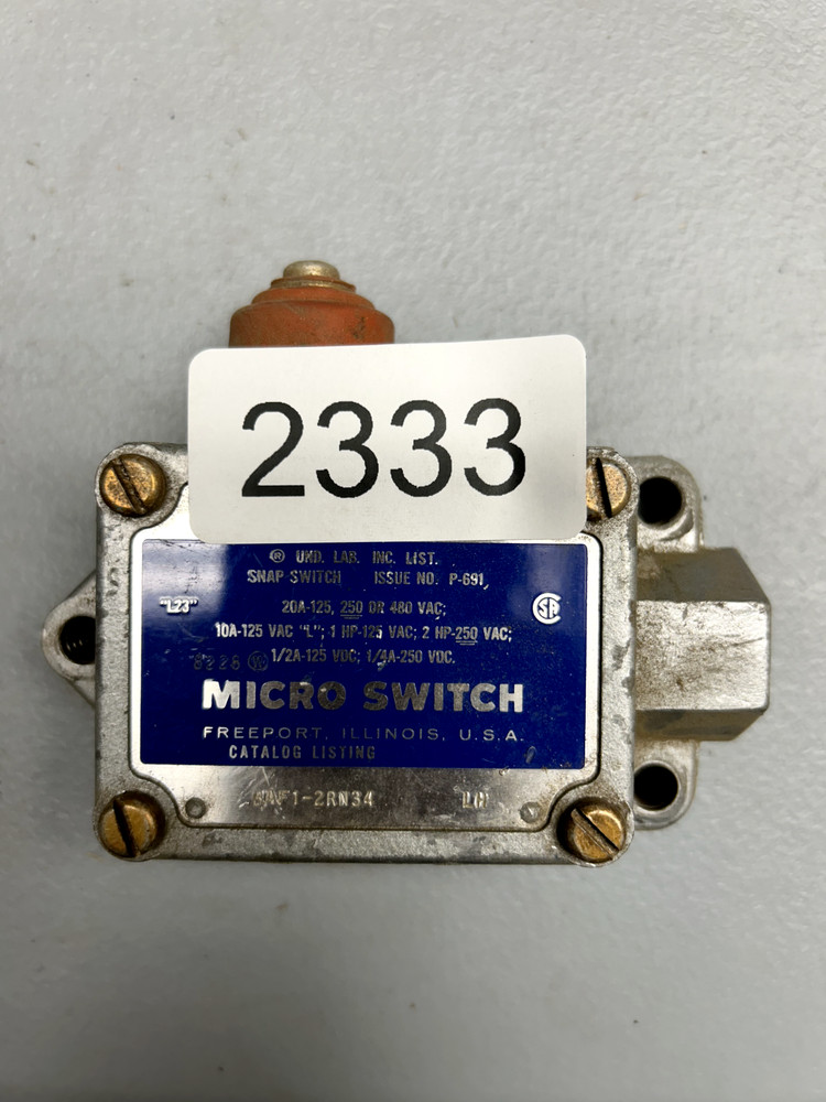 Honeywell Micro-Switch BAF-2RN34, 480V