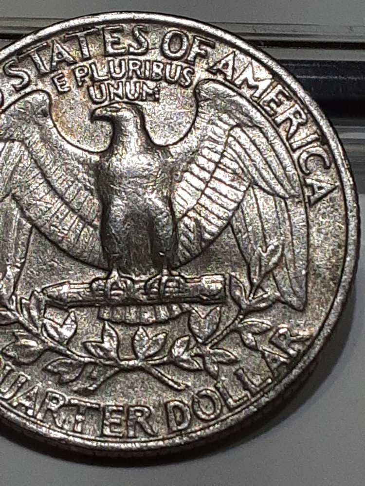 1982 P WASHINGTON QUARTER FILLED IN MINT MARK ERROR Circulated