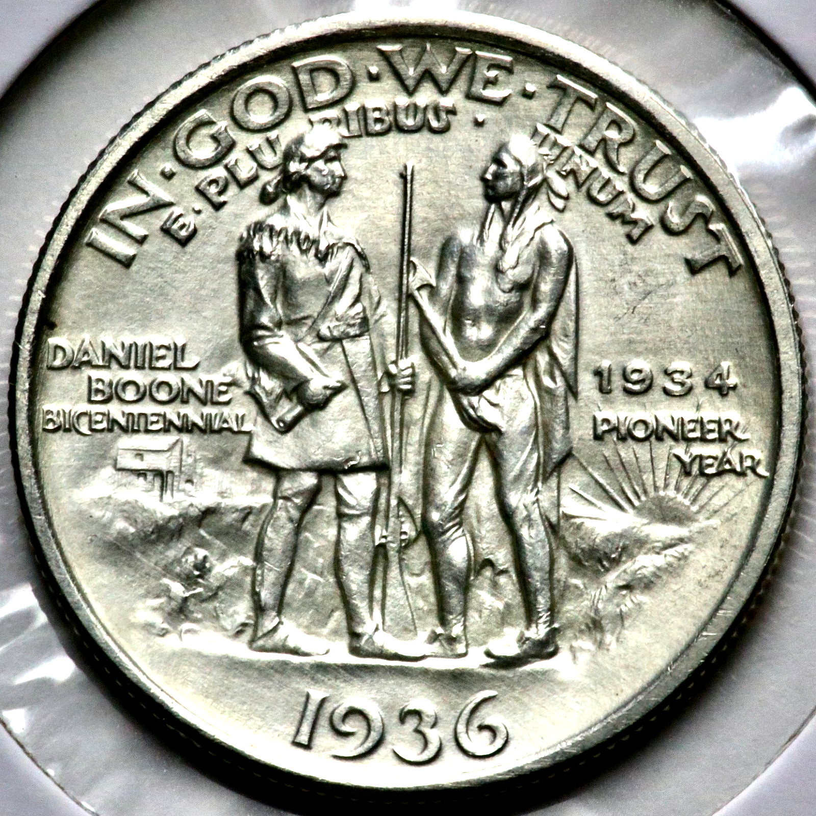 1936 Daniel Boone Bicentennial Commemorative Half 1/2 Dollar R1817