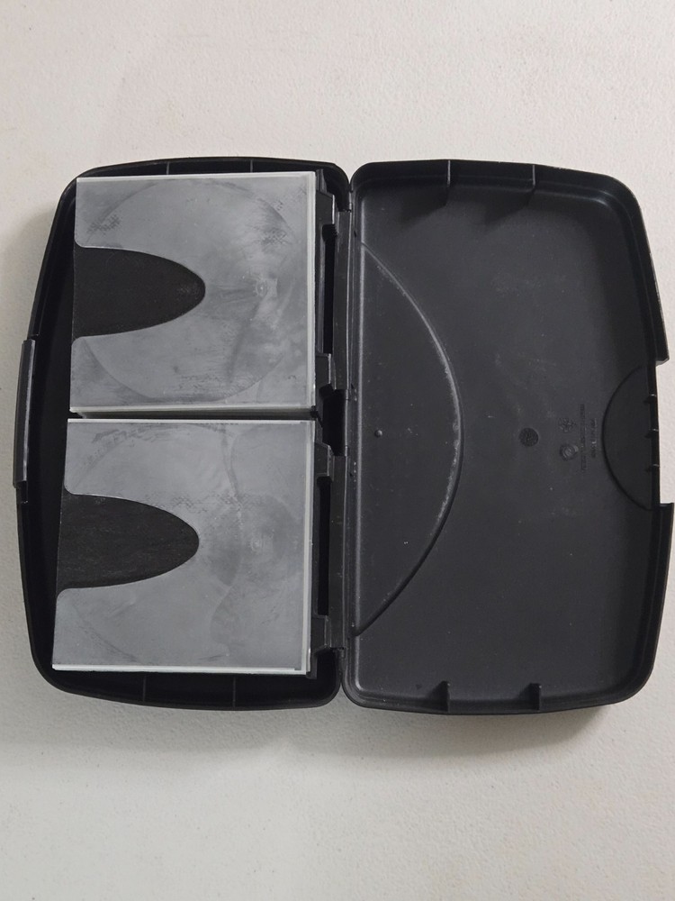 Vintage Laserline Flip Disc 24-CD Hard Shell Storage Case Black