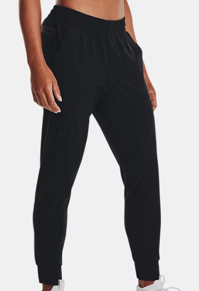 Under Armour UA Womens Unstoppable Woven Joggers / Pants Sz M L XL Black 1376929