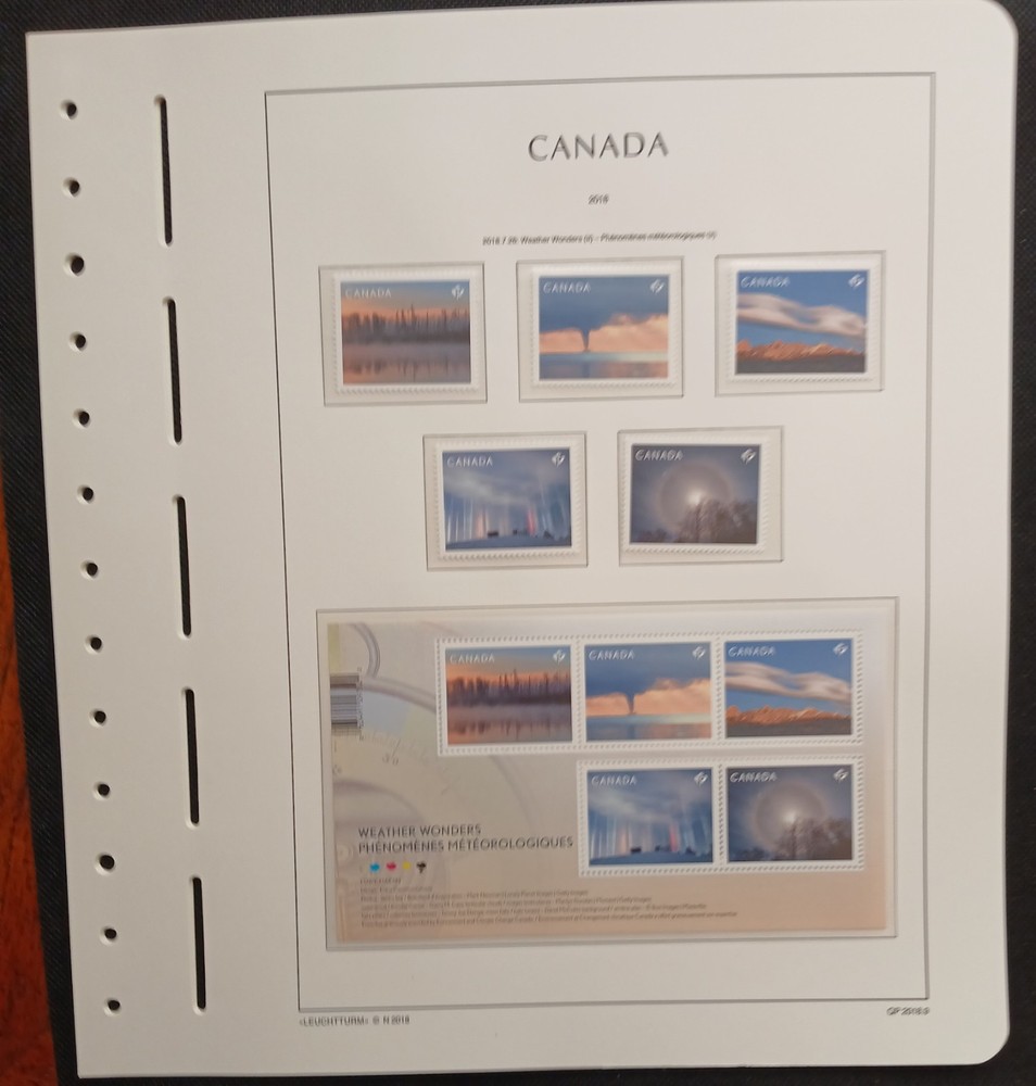 2018 Canada Year Set On Lighthouse/Leuchtturm Hingless Pages