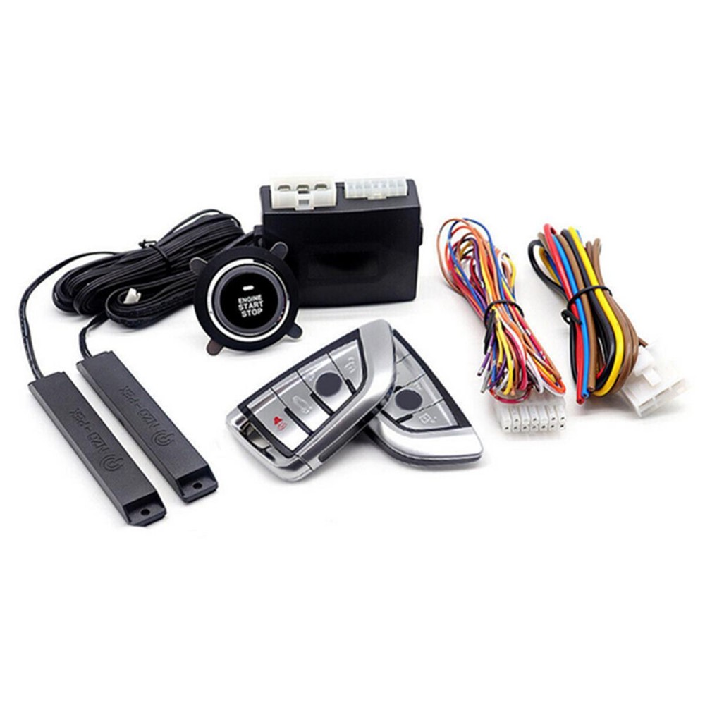 SUV Car Engine Ignition Switch Push Button Starter Kit Keyless Entry APP Control