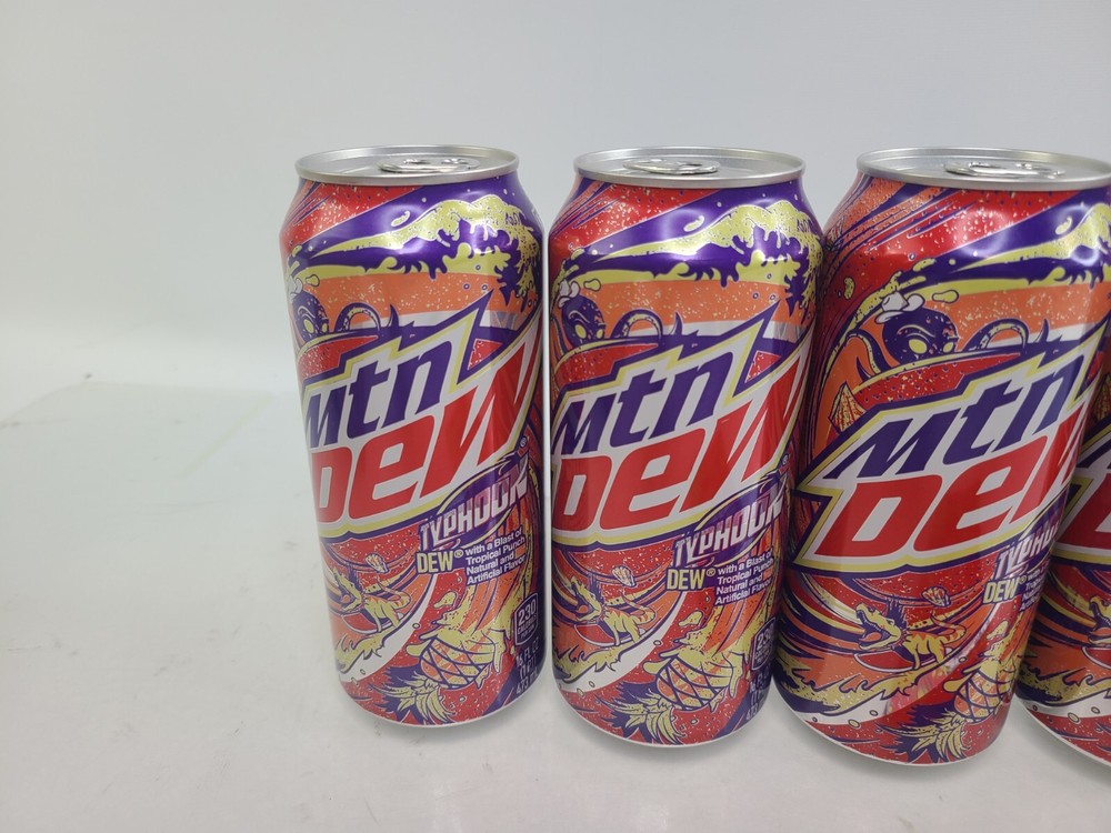 6 Pack - Mountain Dew Typhoon - 2022 Edition - New - Discontinued