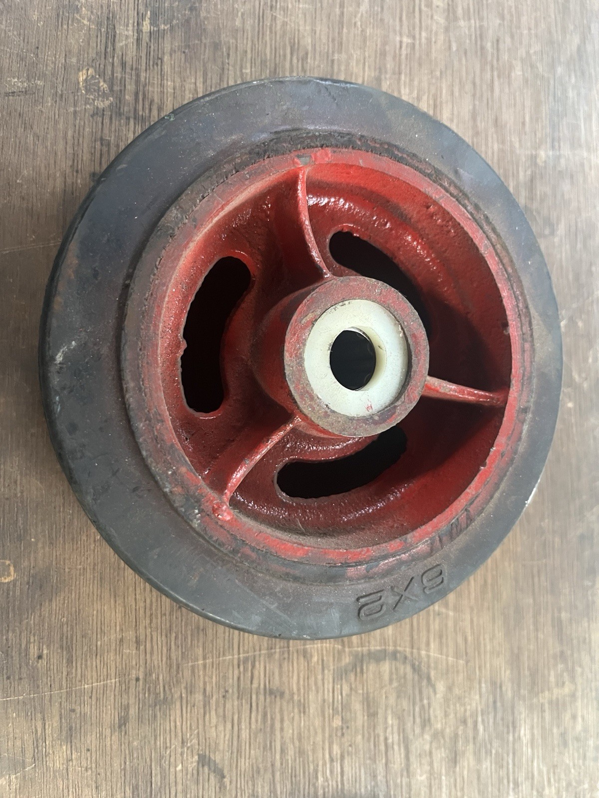 6 x 2 Replacement Dolly Wheel w/roller bearings and grease fitting 5/8” ID