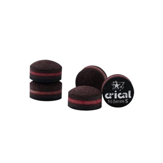 Pool Cue Tips 5 Layer Pooltick Tips (Hardnessoft/Medium/Hard) 10.5mm S