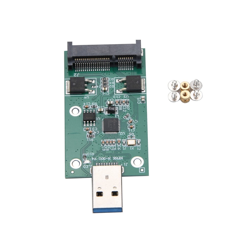 Plug & Play mSATA SSD to USB 3.0 Interface Convertor Adapter Card PCB Board G