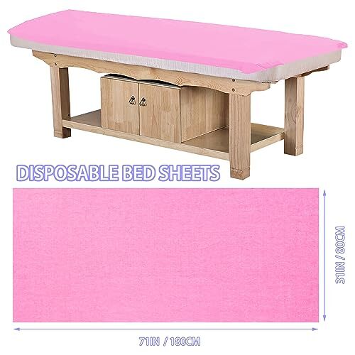 50 Pack Disposable Bed Sheets for Salon Massage Spa Table Cover