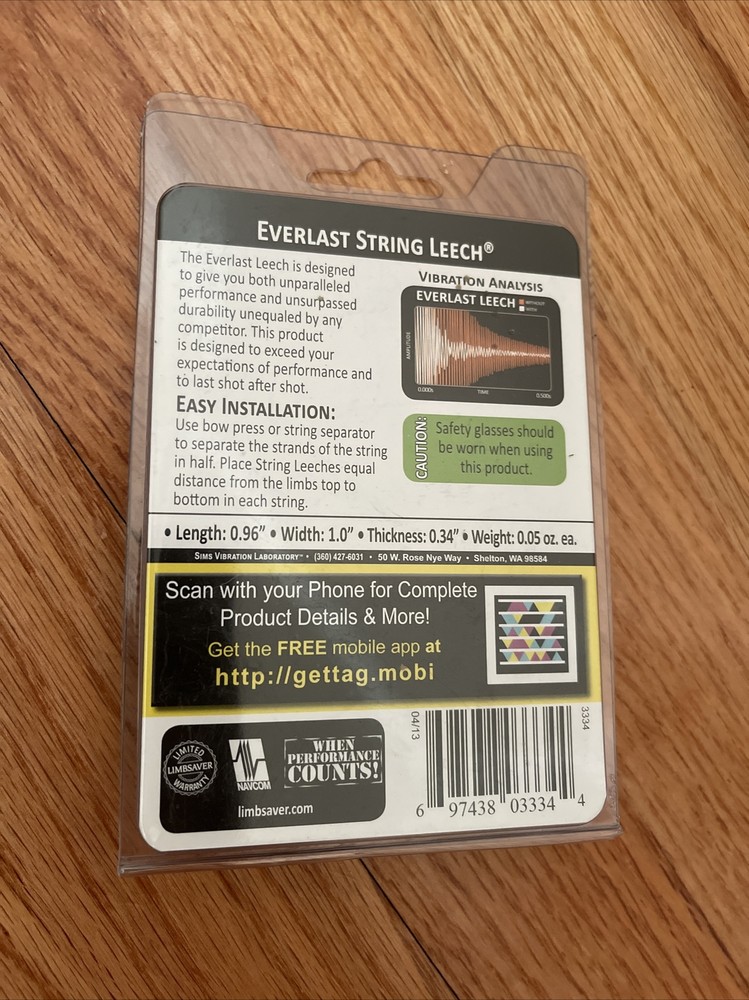 Limbsaver Everlast Bow String Leech - 2 pack (Green) #3334