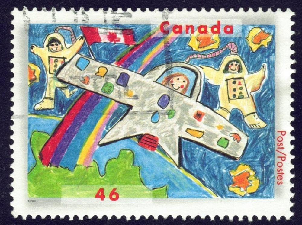 Canada sc#1859 Stampin' the Future: Astronauts, Used