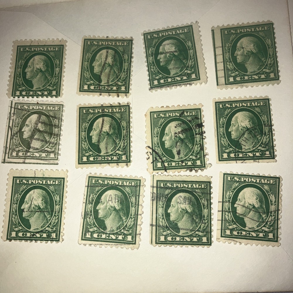 Very Rare Benjamin Franklin 1c cent used has been hinged slightly