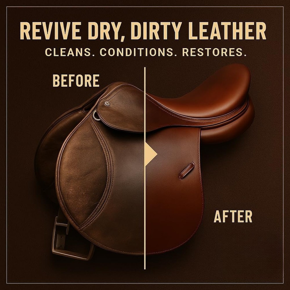 Leather Saddle Soap — Three-Piece Leather Cleaning Kit