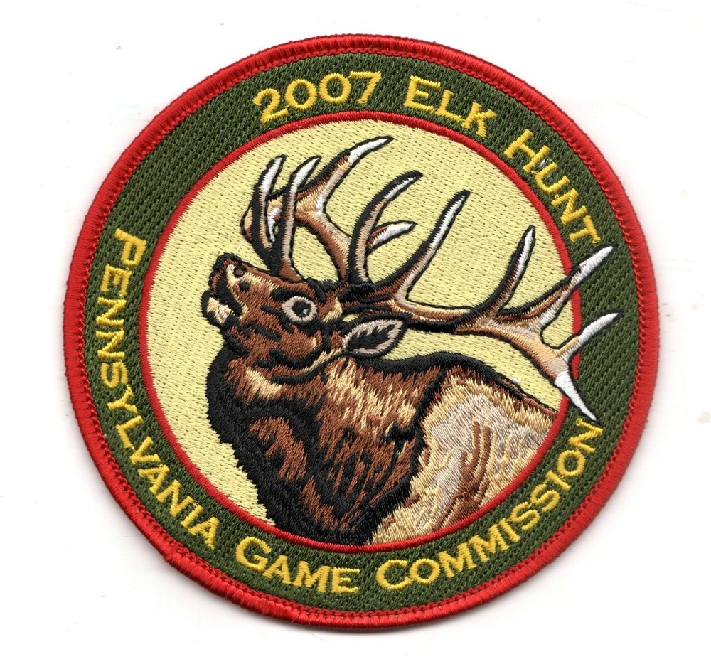 2007 PA GAME COMM ELK HUNT PATCH ORGINAL NEW UNUSED