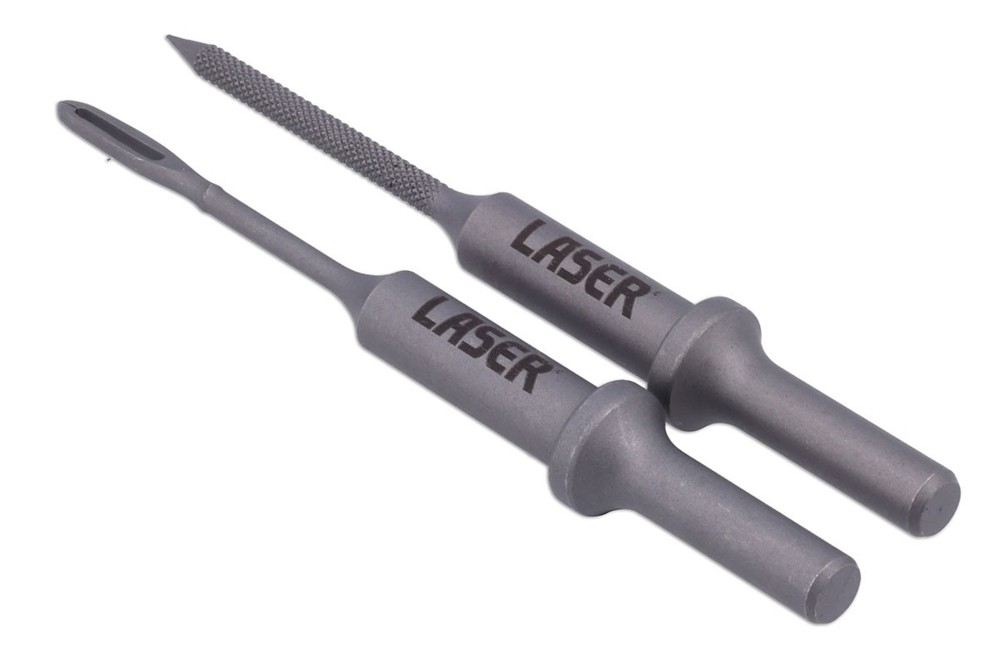 Laser Tools Pneumatic Tyre Plug Fitting Tools 2pc For Sealing Ropes 9323