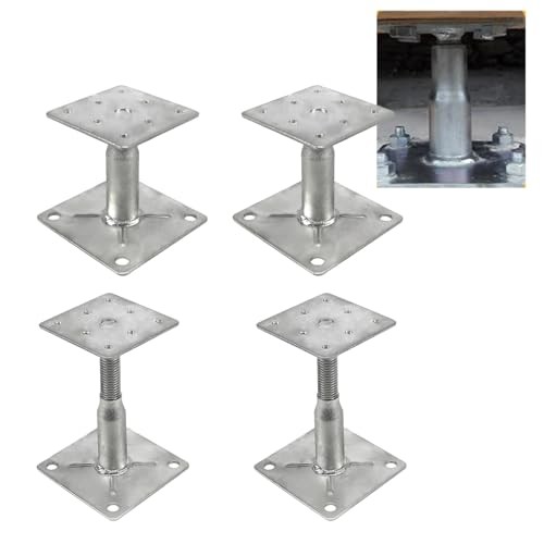 4 Pack Adjustable Floor Support Jacks,RV Steps Stabilizer, Ideal for Floor